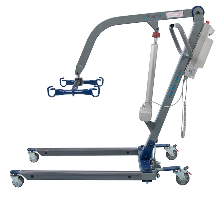 Patient Transfer Lift with 6-Point Spreader Bar for Safe Transfers