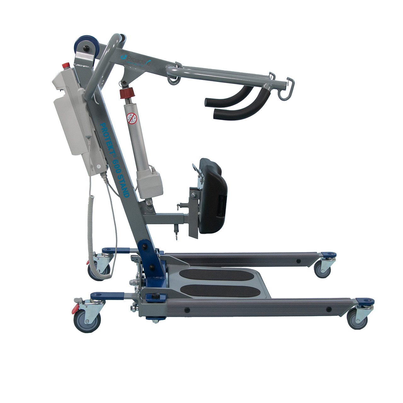 Sit-to-Stand Lift with Extra-Wide Adjustable Kneepad and Heavy-Duty Boom