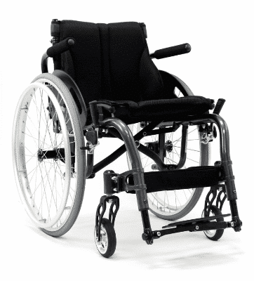 S-ergo ATX Active Wheelchair -Diamond Black, lightweight ergonomic design