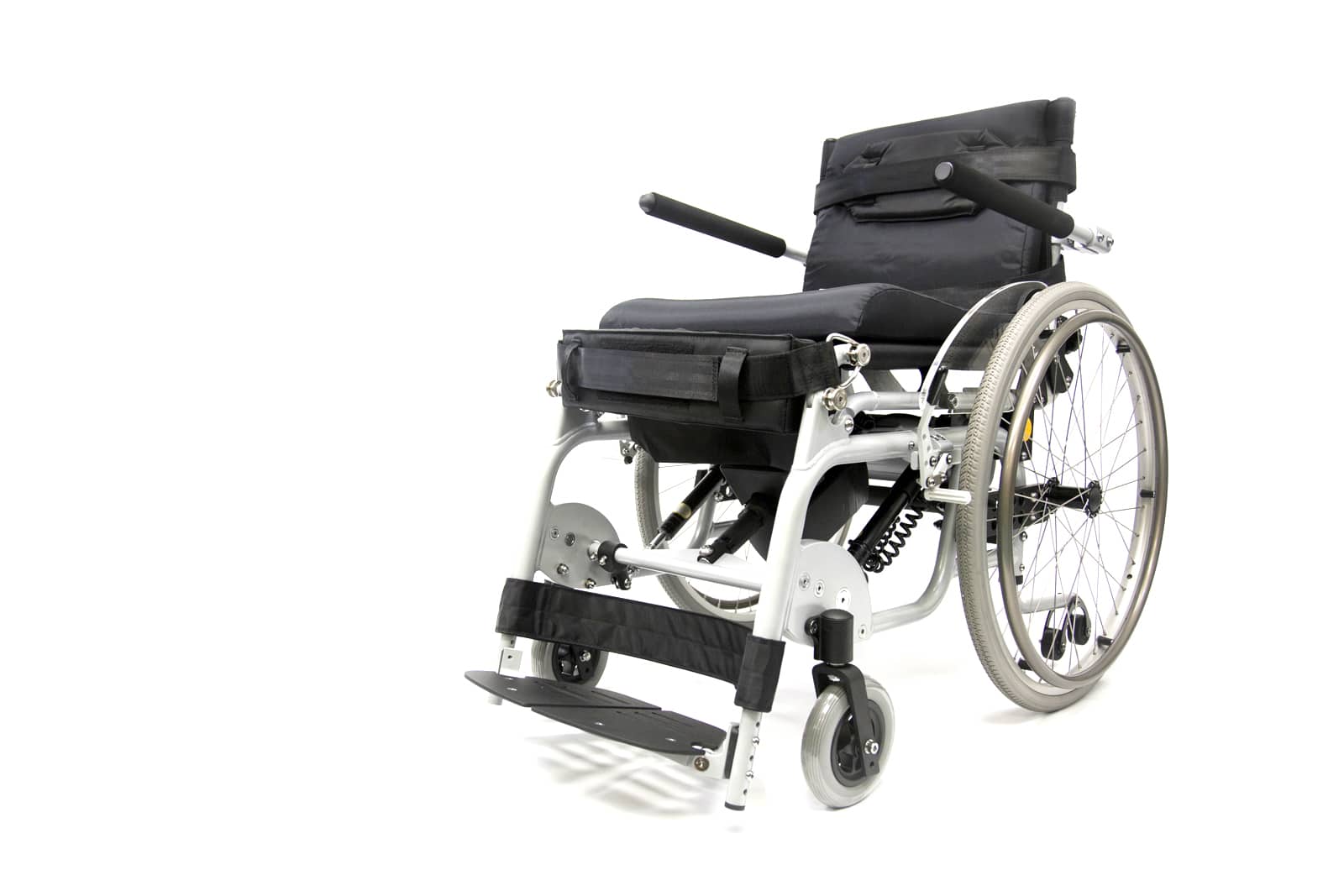 XO-101 Stand Wheelchair with Clear Contoured Side Panel and Anti-Tippers