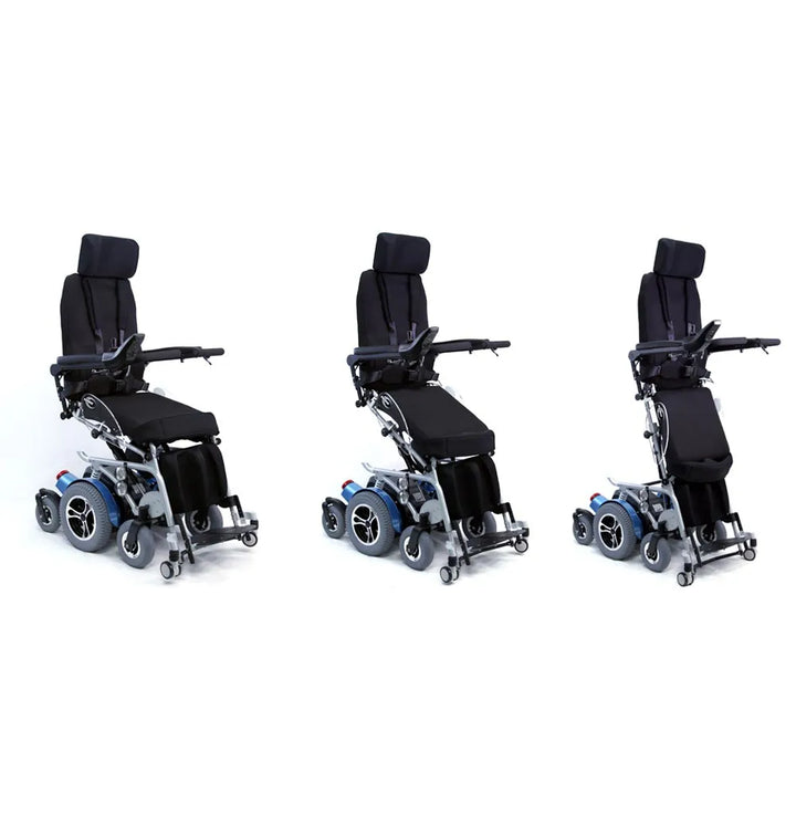 Side view of Karman XO-505 Multi Power Function Wheelchair, built for outdoor terrains and full customization